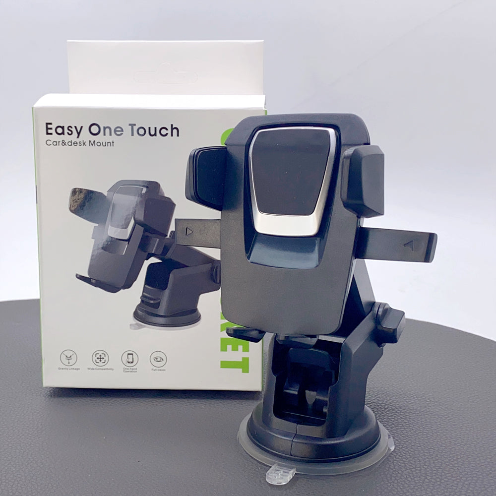 Easy one touch mobile phone holder