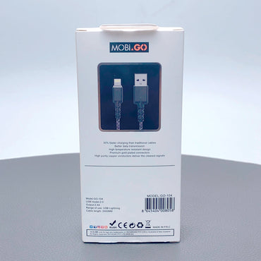 Mobigo 2m nylon fast lightning cable GO104