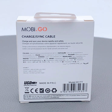 Mobigo 1m 60W PD Type-C to Type-C cable 201TT