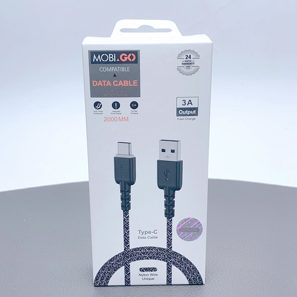 Mobigo 2m nylon fast type-c cable GO106