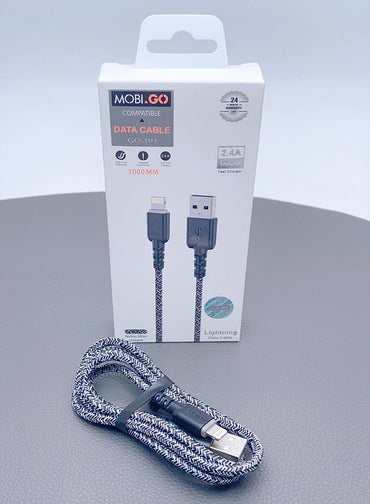 Mobigo 1m nylon lightning cable GO101