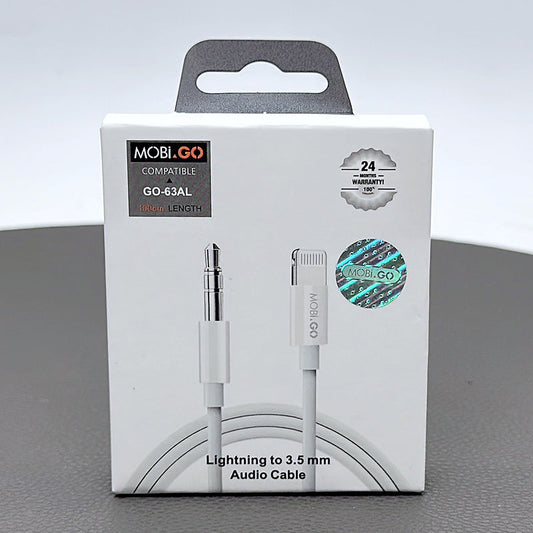 Mobigo 1m lightning to 3.5mm adapter GO63AL