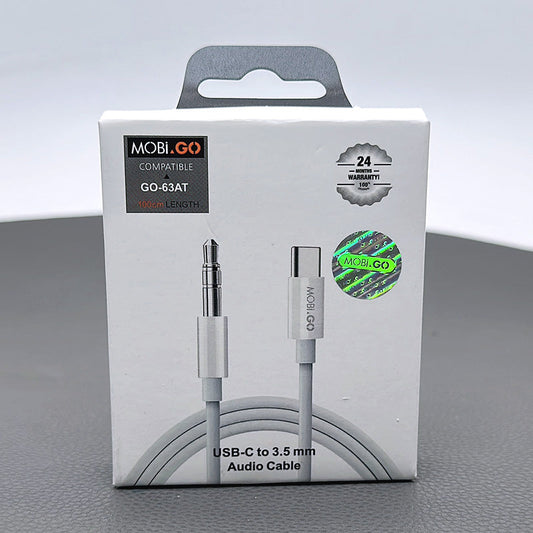 Mobigo 1m Type-C to 3.5mm adapter GO63AT (Digital IC support most type c devices)