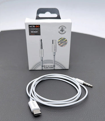 Mobigo 1m Type-C to 3.5mm adapter GO63AT (Digital IC support most type c devices)