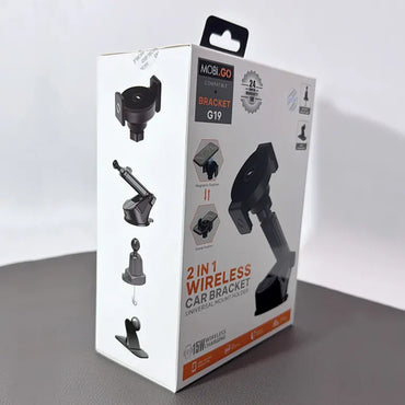 Mobigo 2 in 1 Wireless Car Bracket Holder G19