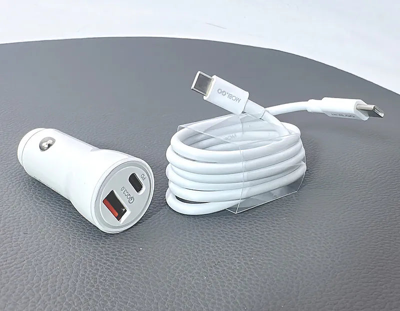 Mobigo PD 38W car charger with Type-C to Type-C cable GO200PDC