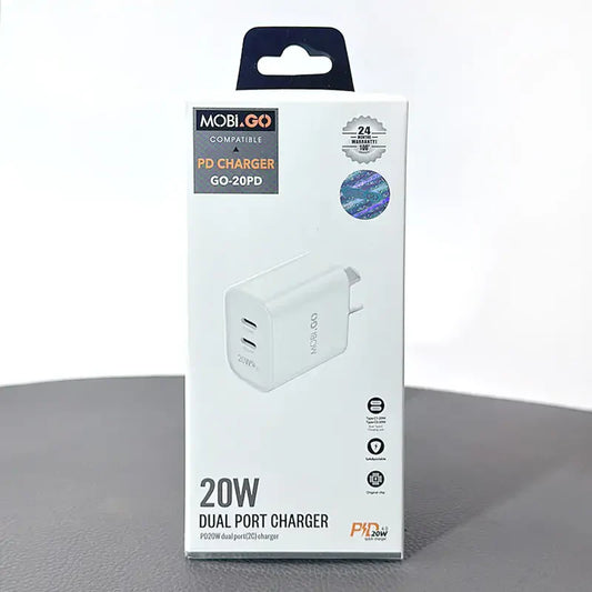 Mobigo PD 20W Dual Port Home Charger GO20PD