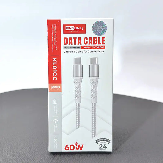 Kinglink 1m PD 60W Type-C to Type-C Cable KL01CC