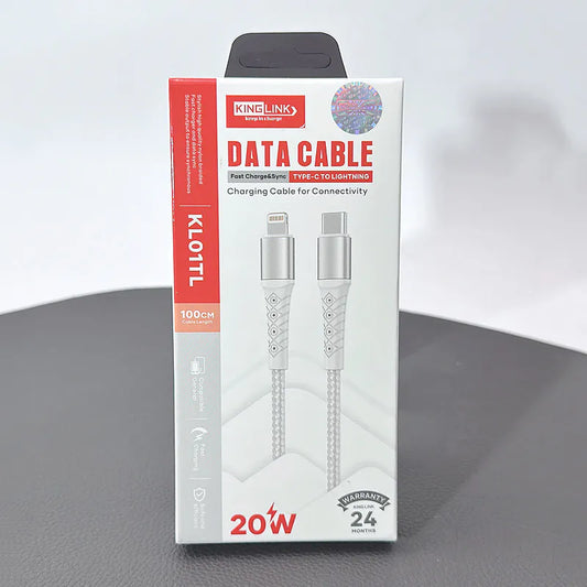 Kinglink 1m PD 20W Type-C to Lightning Cable KL01TL