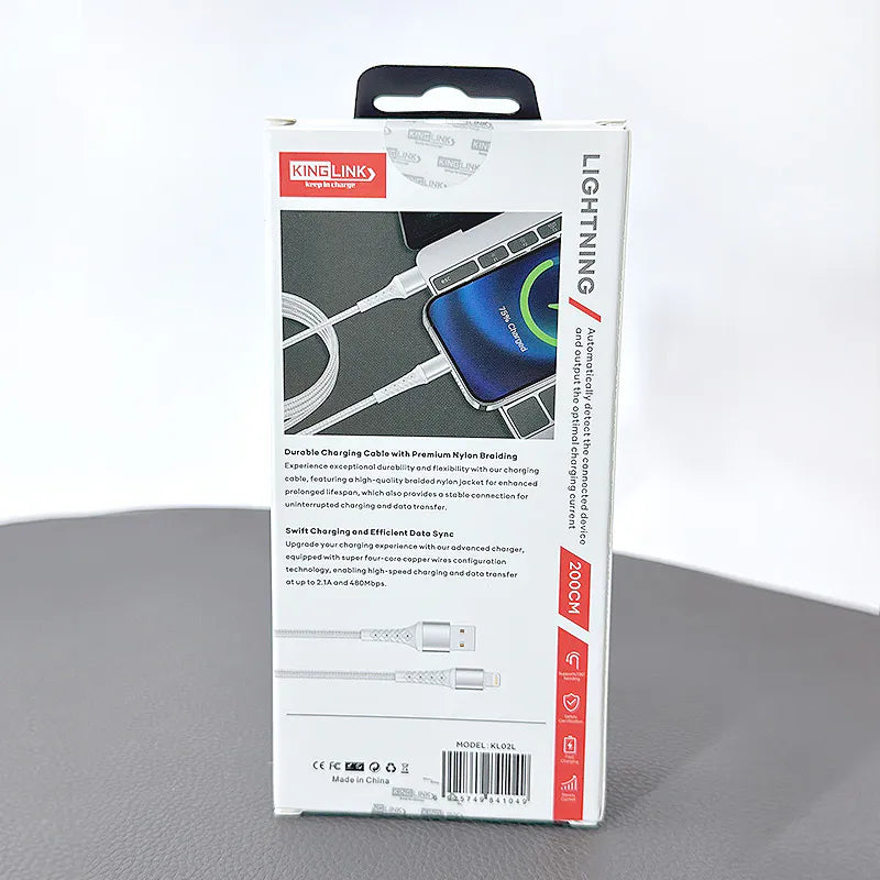 Kinglink 2m 2.1A Lightning Cable KL02L
