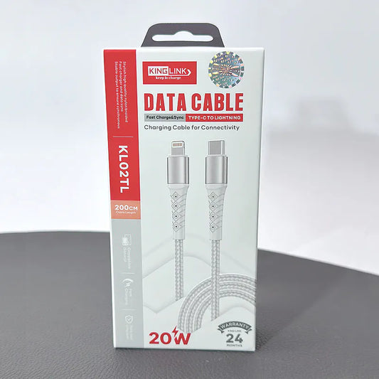 Kinglink 2m PD 20W Type-C to Lightning Cable KL02TL