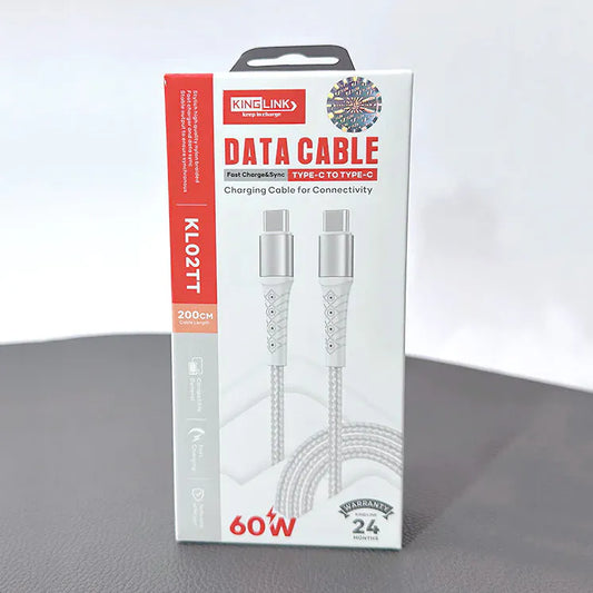 Kinglink 2m PD 60W Type-C to Type-C Cable KL02TT