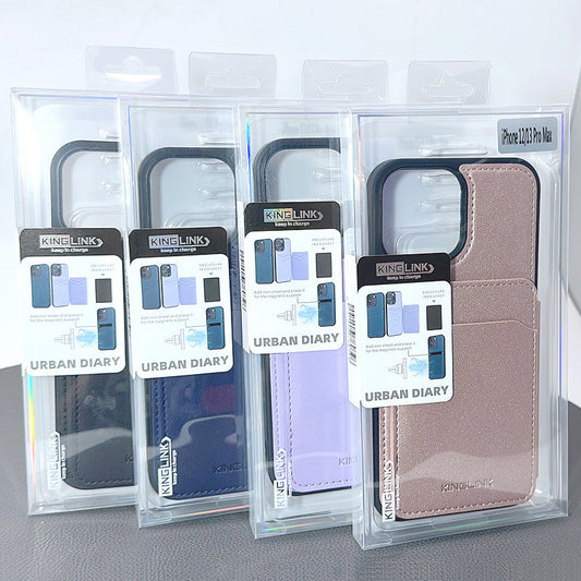 Iphone 15 plus /14 plus 6.7 Kinglink urban diary leather wallet case with magnetic