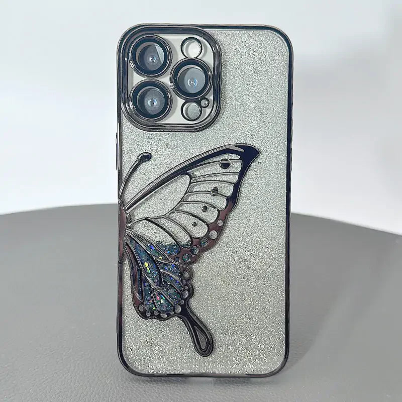 iPhone 16 plus 6.7 Kinglink Glitter Sandy Butterfly case