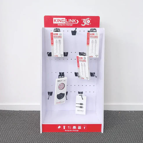 Kinglink Retail Magazine Display Stand 12 hooks (35cm*20cm*65cm)