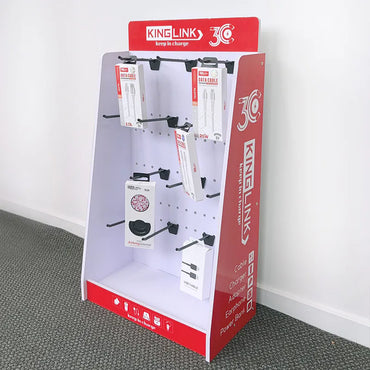 Kinglink Retail Magazine Display Stand 12 hooks (35cm*20cm*65cm)