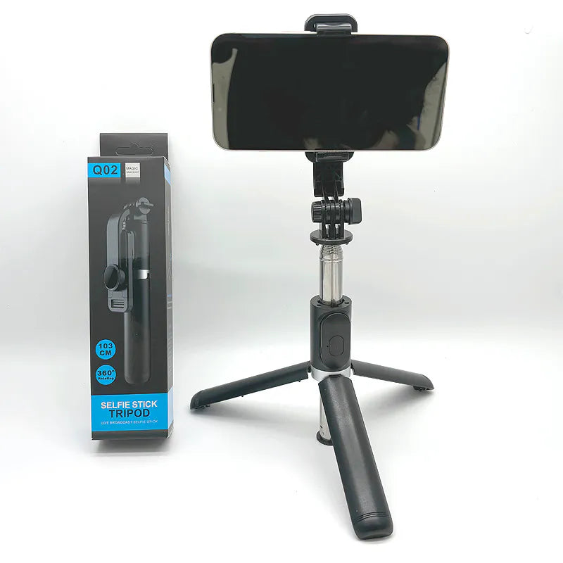 103cm 360 rotation selfie stick tripod q02