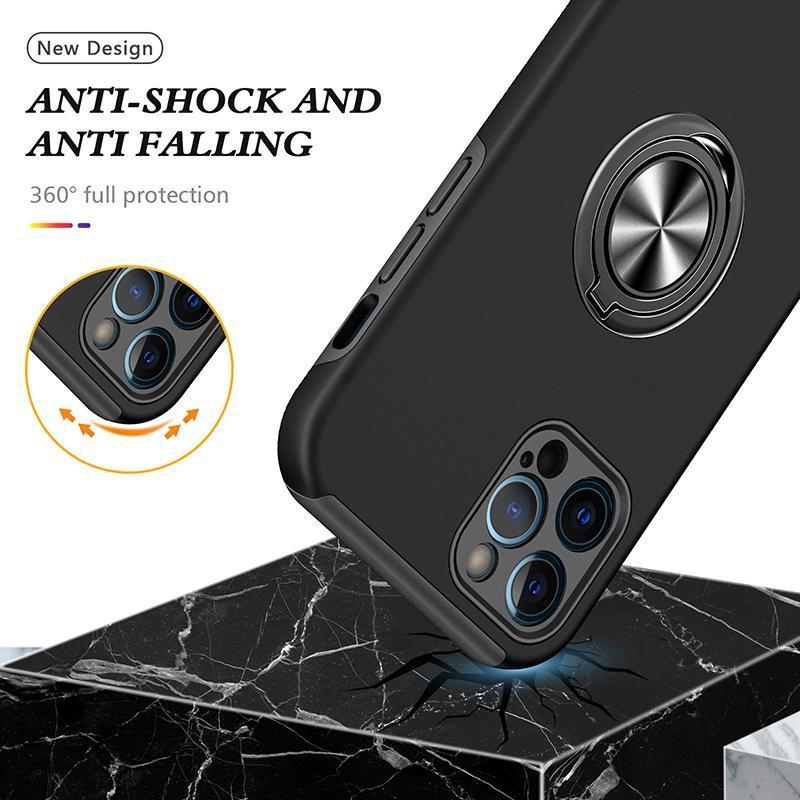 iPhone 16e Kinglink mag ring case with kickstand