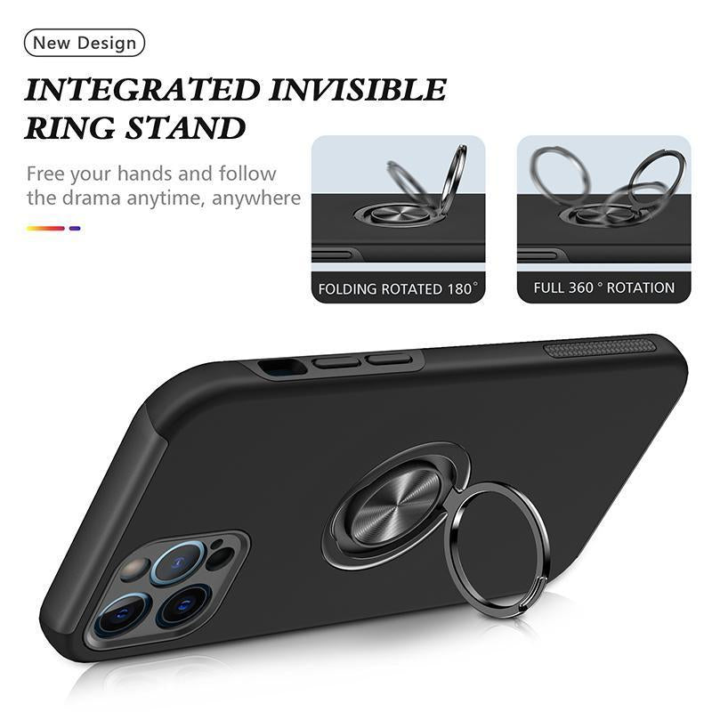 iPhone 16e Kinglink mag ring case with kickstand