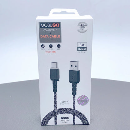 Mobigo 2m nylon fast type-c cable GO106