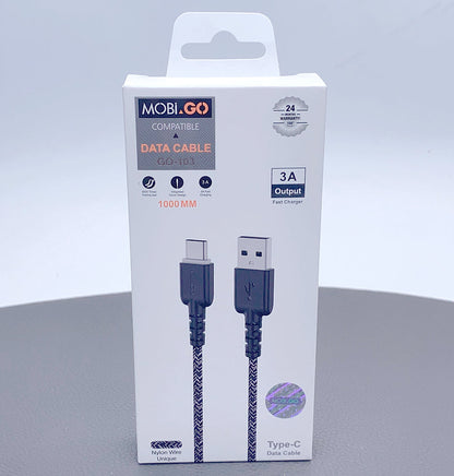 Mobigo 1m nylon type-c cable GO103