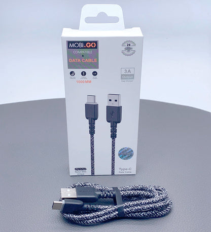 Mobigo 1m nylon type-c cable GO103
