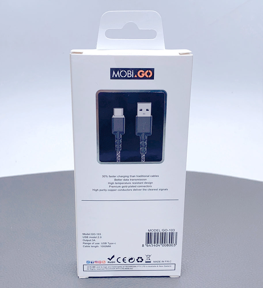 Mobigo 1m nylon type-c cable GO103