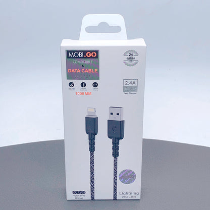 Mobigo 1m nylon lightning cable GO101