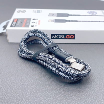 Mobigo 1m nylon lightning cable GO101