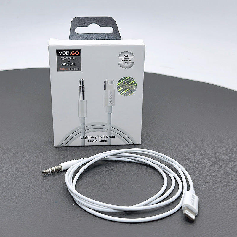 Mobigo 1m lightning to 3.5mm adapter GO63AL