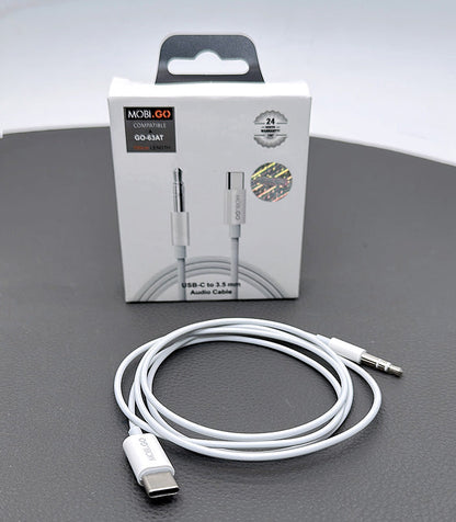 Mobigo 1m Type-C to 3.5mm adapter GO63AT (Digital IC support most type c devices)