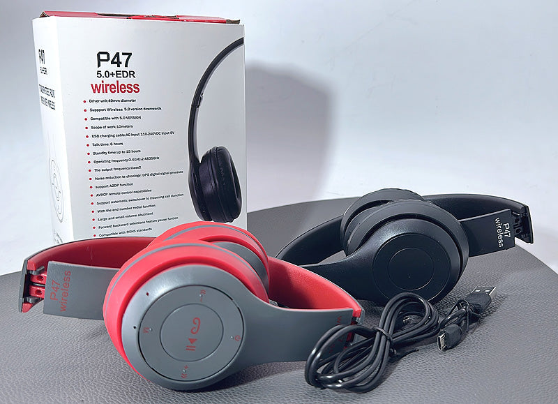 Wireless headphones 5.0+EDR earphones P47