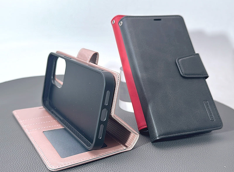iPhone 15 Pro 6.1 Hanman 2 in 1 detachable magnetic wallet case