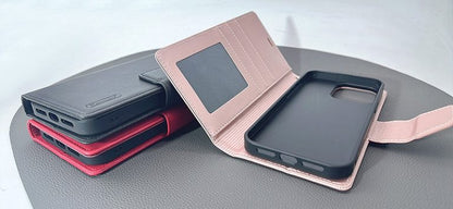 iPhone 15 Pro 6.1 Hanman 2 in 1 detachable magnetic wallet case