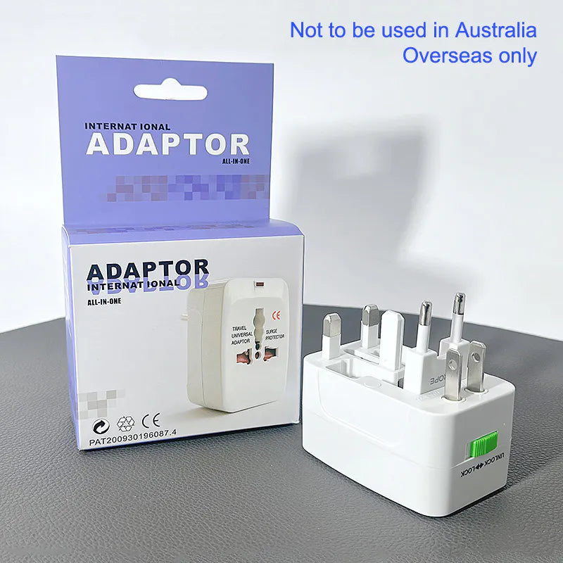 International All in one Universal Travel Adaptor (blue box)