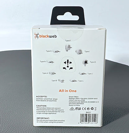 Blackweb all in one travel adapter BK01