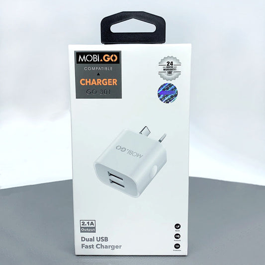 Mobigo dual USB fast home charger GO301