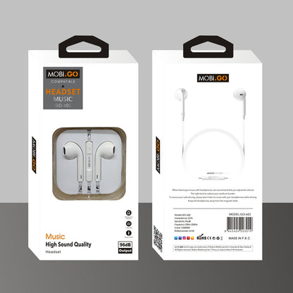 Mobigo 3.5mm Aux headset earphone GO602
