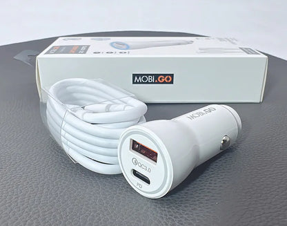 Mobigo PD 38W car charger with Type-C to Lightning cable GO200PDL