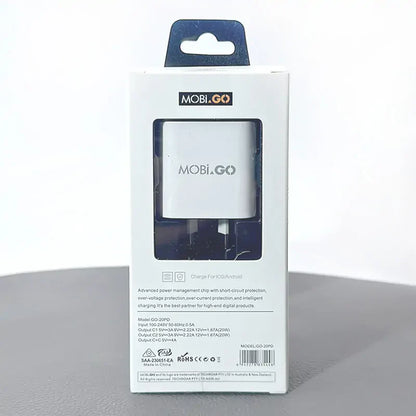 Mobigo PD 20W Dual Port Home Charger GO20PD