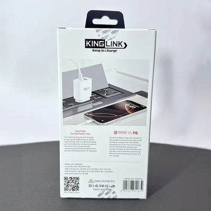 Kinglink pd 20w qc 3.0 fast charger gs20w0322