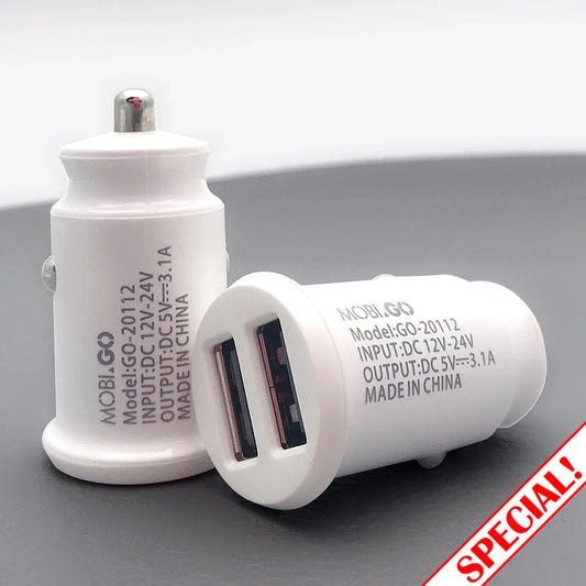 Mobigo 3.1A fast car charger GO20112