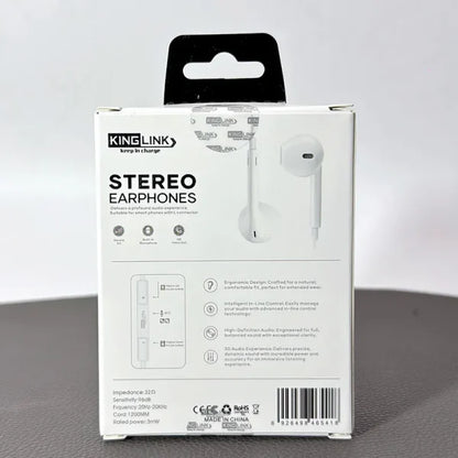 Kinglink Stereo Plug & Play Earphones KL016 (No Bluetooth Required)