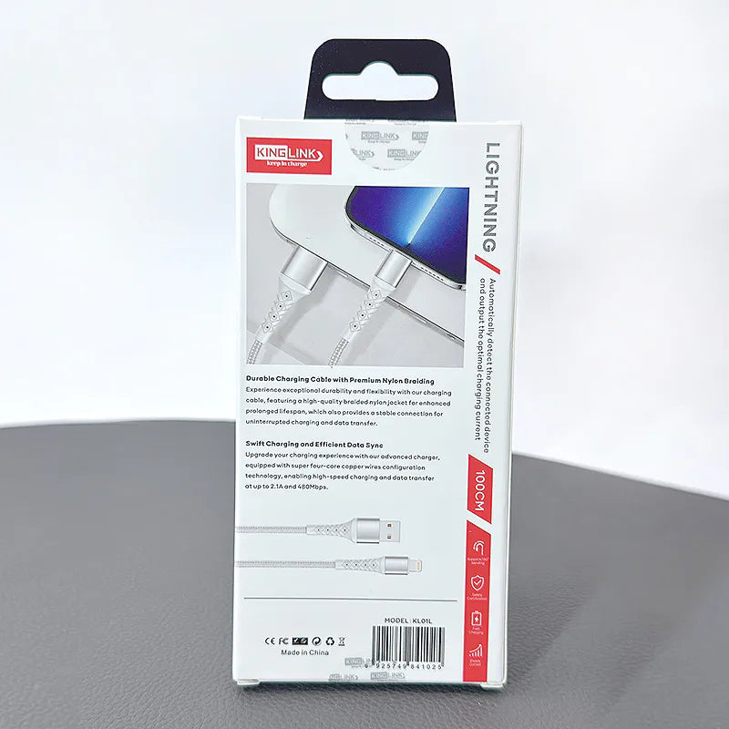 Kinglink 1m 2.1A Lightning Cable KL01L