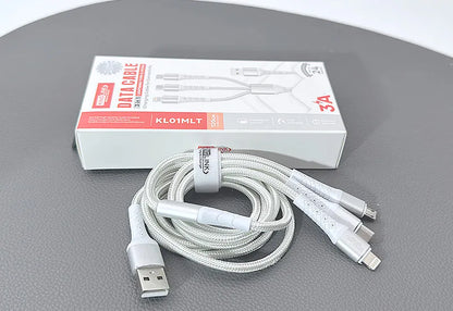 Kinglink 1.2m 3 in 1 Lightning Type-C Micro Cable KL01MLT