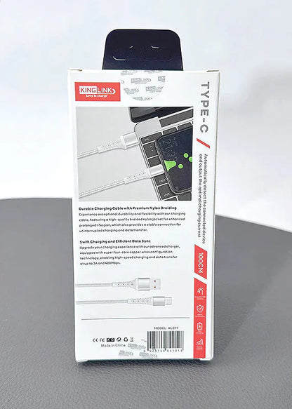 Kinglink 1m 3A Type-C Cable KL01T
