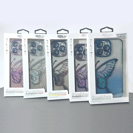 iPhone 16 pro 6.3 Kinglink Glitter Sandy Butterfly case