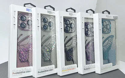 iPhone 16 plus 6.7 Kinglink Glitter Sandy Butterfly case