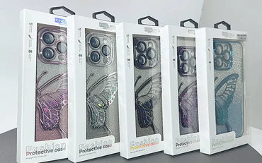 iPhone 15 pro 6.1 Kinglink Glitter Sandy Butterfly case
