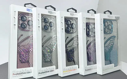 iPhone 15 pro 6.1 Kinglink Glitter Sandy Butterfly case